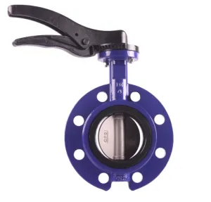 U Type Butterfly Valve With Handle Or Gear Operator