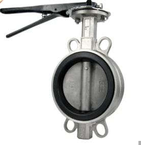 Wafer Type Manual Butterfly Valve With Aluminium Handles